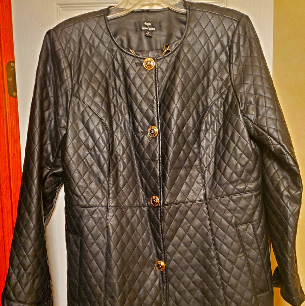 Dennis Basso Black Jacket Topper